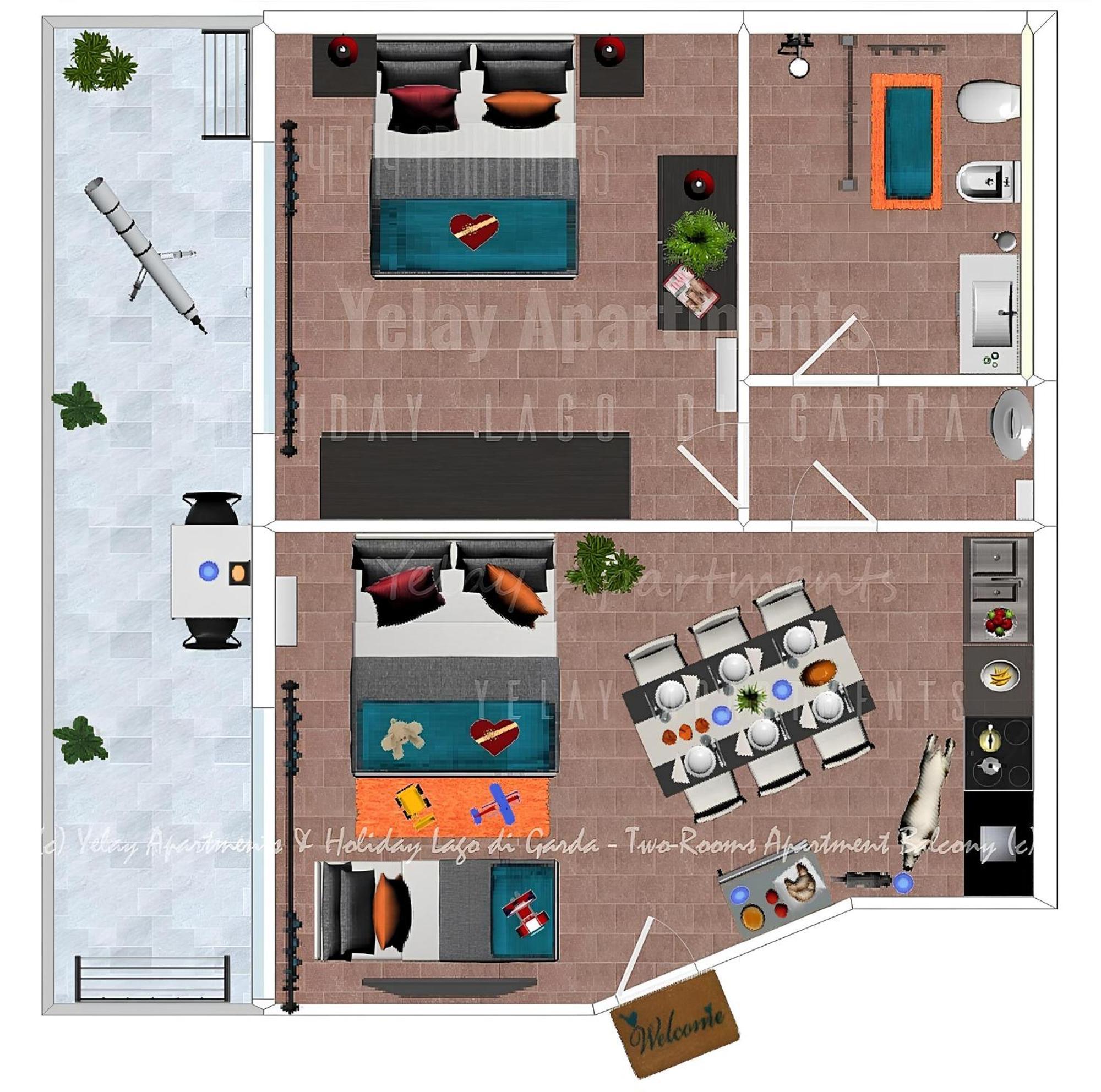 Yelay Apartments & Holiday Lago Di Garda Raffa Buitenkant foto